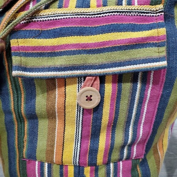 Lungta Imports Women's Multi-Colored Crossbody Bag Made In India Full Strap Boho - Picture 4 of 15